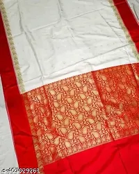 Beautiful Art Silk Saree With Blouse-thumb1