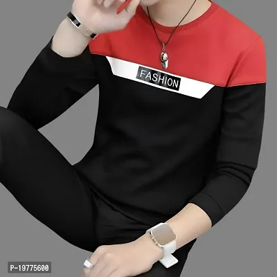 Mens Round Neck Full Sleeve T-Shirt-thumb0