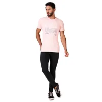 FLIRTOO Men's Cotton Half Sleeve Graphic T-Shirt Regular Fit Casual Soft Comfortable Breathable Tees for Men-thumb1