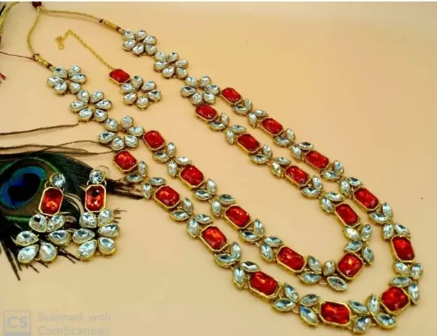 Stylish Fancy Alloy Crystal Jewellery Set