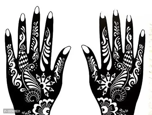 6pcs/lot Mehndi Indian Henna Tattoo Stencil Reuseable Henna Tatoo Template  Professional Tattoos Stencil For Hand Painting Bride - Tattoo Stencils -  AliExpress