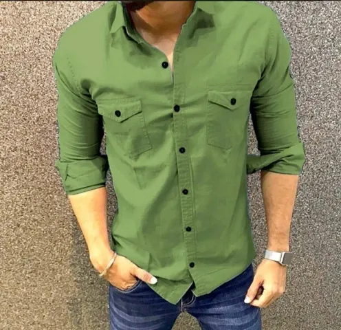 Fancy Blend Casual Shirts For Men