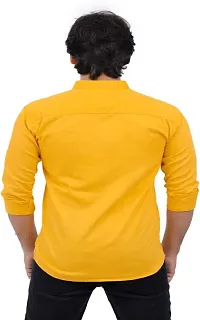 Trendy Men Double Pocket Cotton Blend Shirt for Men-thumb1