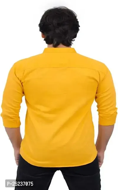 Trendy Men Double Pocket Cotton Blend Shirt for Men-thumb2