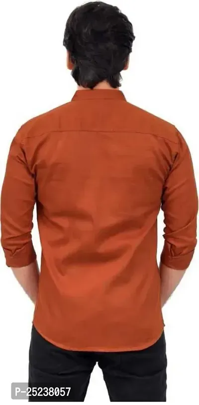 Trendy Men Double Pocket Cotton Blend Shirt for Men-thumb3