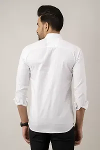 Classic Cotton Blend Solid Casual Shirt For Men-thumb1