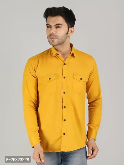 Classic Cotton Solid Casual Shirt For Men