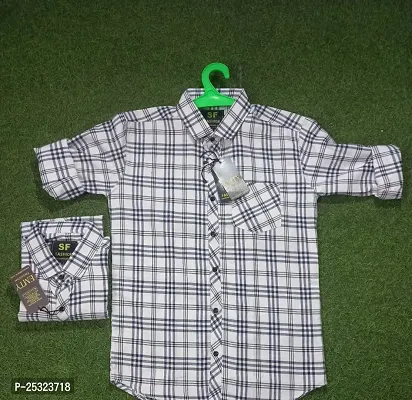 Classic Cotton Checked Casual Shirt For Men-thumb0