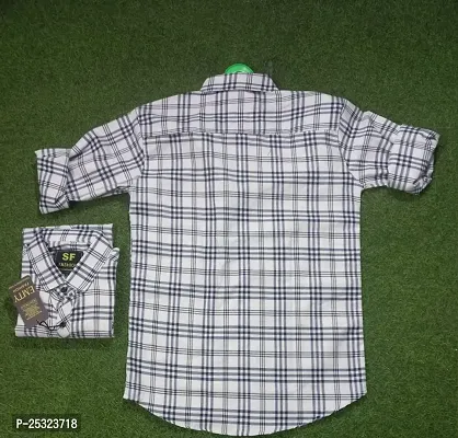 Classic Cotton Checked Casual Shirt For Men-thumb2