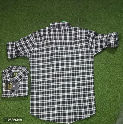 Classic Cotton Checked Casual Shirt For Men-thumb2