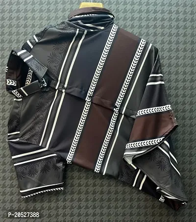 Stylish Men Polyester Short Sleeves Regular Fit Casual Shirt-thumb0