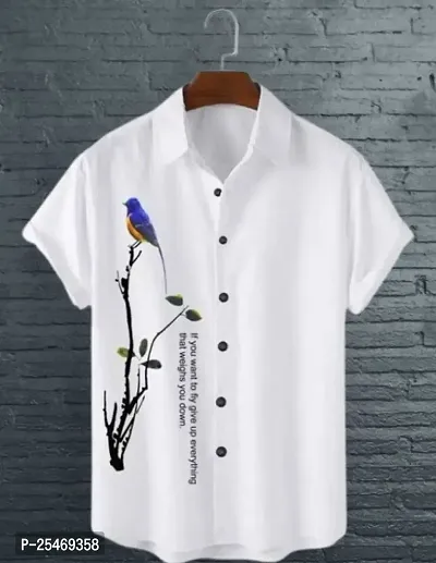 Classic Cotton Blend Casual Shirt For Men-thumb0