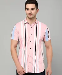 Classic Cotton Blend Casual Shirt For Men-thumb1