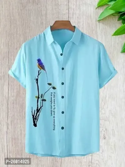 Classic Cotton Blend Casual Shirts For Men