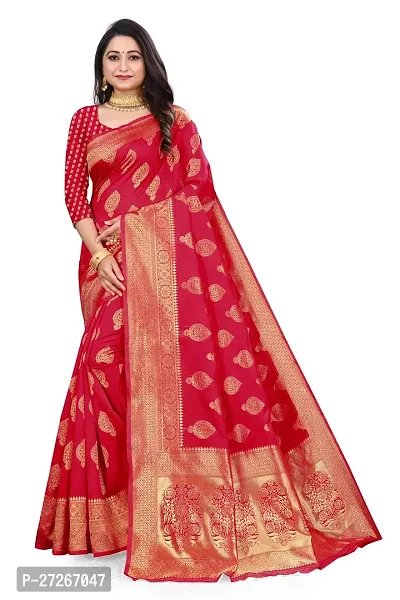 Elegant Multicoloured Art Silk Saree with Blouse piece For Women