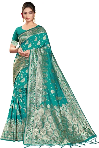 Elegant Light Art Silk Saree with Blouse piece