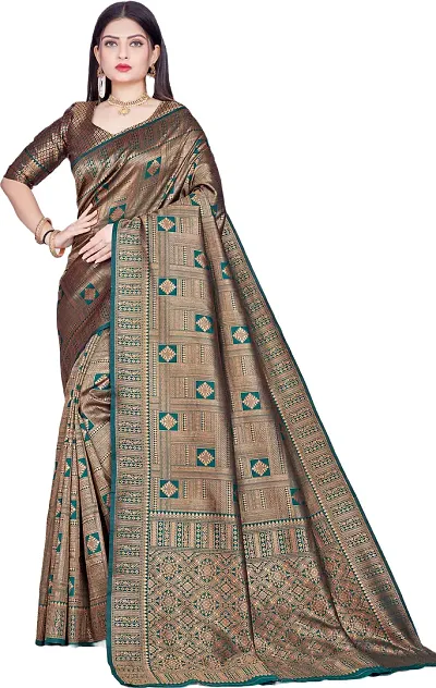 Elegant Art Silk Saree with Blouse piece