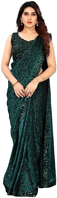 Beautiful Velvet Saree with Blouse Piece