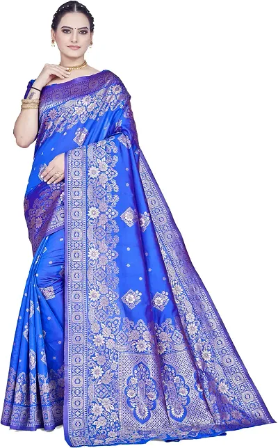 Elegant Art Silk Saree with Blouse piece