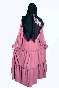 Purple Abaya With 2 Referal  Embroidery Work Fabric Firdous-thumb1