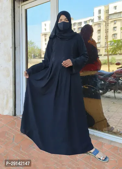 Black Abaya With With Black Stone Work Fabric Firdous-thumb2