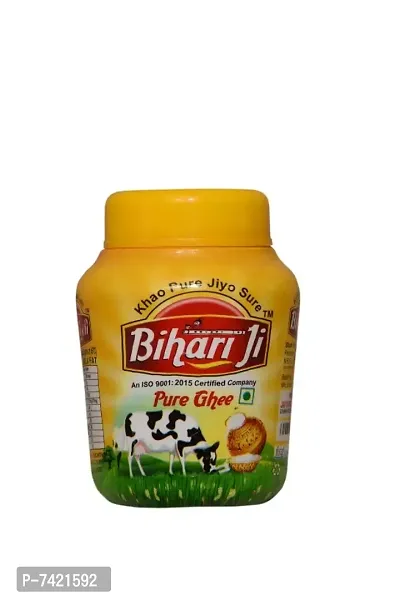 Bihari Ji Desi Ghee |Made Traditionally from Curd |Pure Ghee for Better Digestion and Immunity | 500ml Jar-thumb0