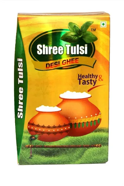 Shree Tulsi Desi Ghee |Made Traditionally from Curd |Pure Ghee for Better Digestion and Immunity | 1Ltr Tetra