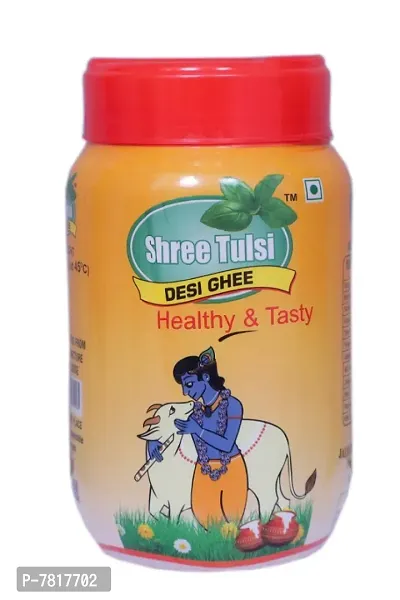 Shree Tulsi Desi Ghee |Made Traditionally from Curd |Pure Ghee for Better Digestion and Immunity | 1Ltr Jar-thumb0