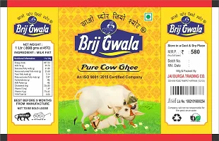 Brij Gwala Desi Cow Ghee Made Traditionally From Curd Cow Ghee For Better Digestion And Immunity 1Ltr Pouch 1-thumb3