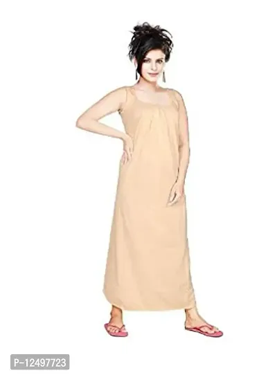 Buy Vibha Womens Hosiery Cotton Full Length Camisole, Nighty Slip-Kurti  Slip-Suit Slip Pack of 1,Skin Color-Free Size Online In India At Discounted  Prices