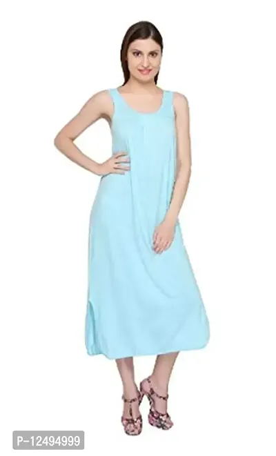 Buy Vibha Women s Hosiery Cotton Solid Full Length Camisole Long Inner Wear Petticoat nighty Slip kurti Slip suit Slip Combo Of 2 aqua Blue Baby Pink free Size Online In India At Discounted Prices