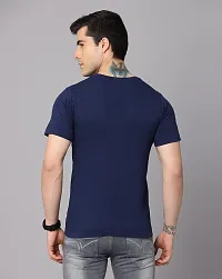 Crepeon T-Shirts for Men Regular Fit Round Neck Half Sleeves Cotton (Pack of -1)-thumb1