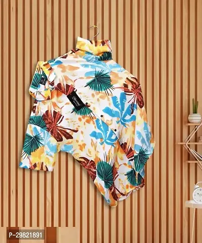 Multicoloured Printed Short Sleeves Casual Shirts For Men-thumb0