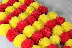 Artificial Marigold Flowers Hanging Garlands For Home Deacute;cor | Genda Phool Mala For Decorati-thumb3