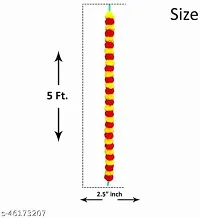 Artificial Marigold Flowers Hanging Garlands For Home Deacute;cor | Genda Phool Mala For Decorati-thumb2