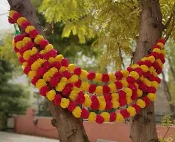 Artificial Marigold Flowers Hanging Garlands For Home Deacute;cor | Genda Phool Mala For Decorati-thumb4