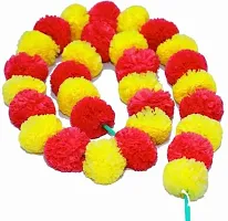 Artificial Marigold Flowers Hanging Garlands For Home Deacute;cor | Genda Phool Mala For Decorati-thumb1