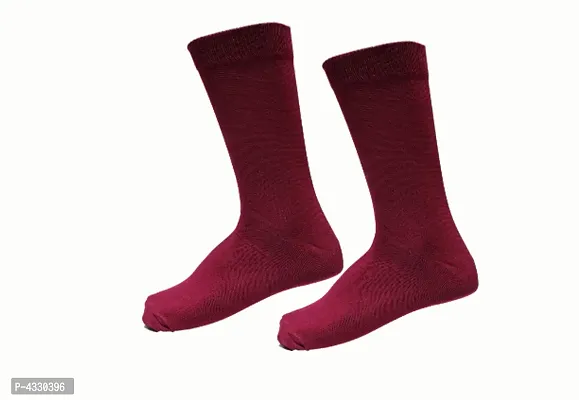 Men's Maroon Socks (Pack of 5)-thumb0
