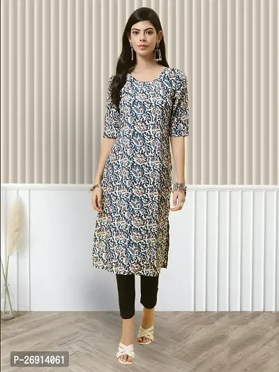 Classic Crepe Printed Kurtas For Women-thumb2