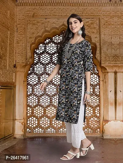 Fancy Crepe Kurtis For Women-thumb3