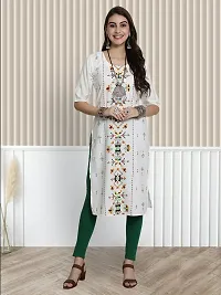 Stylish Multicoloured Crepe Printed Stitched Kurti For Women, Pack Of 3-thumb3