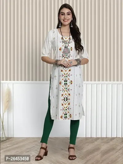 Stylish Multicoloured Crepe Printed Stitched Kurti For Women, Pack Of 3-thumb4