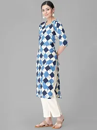 Stylish Multicoloured Crepe Printed A-Line Kurta Bottom Set-thumb2