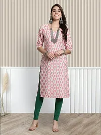 Stylish Multicoloured Crepe Printed A-Line Kurta For Women Combo Of 3-thumb1