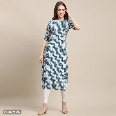 Stylish Multicoloured Crepe Printed Kurta For Women