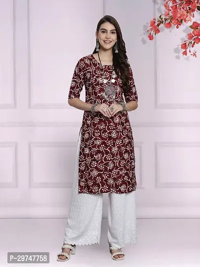 Stylish Multicoloured Crepe Kurta For Women Combo Of 3-thumb2