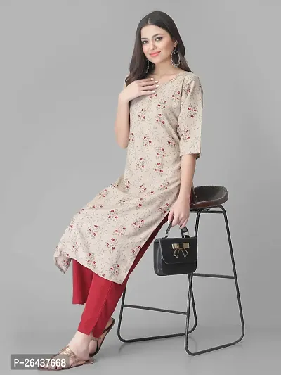 Stylish Women Crepe Casual Kurta-thumb3