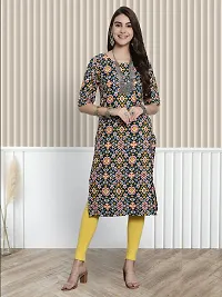 Stylish Multicoloured Crepe Printed Kurta For Women Pack Of 4-thumb3