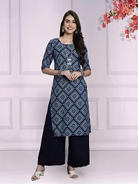 Stylish Multicoloured Crepe Kurta For Women Combo Of 2-thumb2