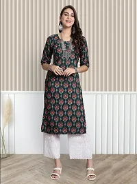 Stylish Printed Crepe Straight Kurti For Women Pack Of 2-thumb2